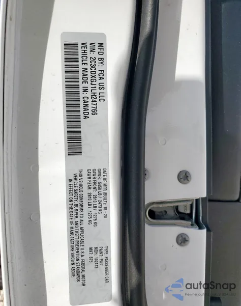 2020 Dodge Charger Scat Pack from USA, damaged, VIN 2C3CDXGJ1LH247766